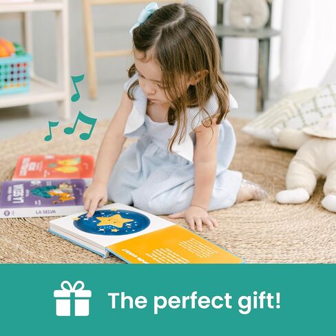 Binibi Estrellita Bilingual Spanish Sound Book for Toddlers 1-3 | Libros en Español para Niños. Spanish lullabies and nursery rhymes, interactive sound buttons, sturdy board book. in Kuwait
