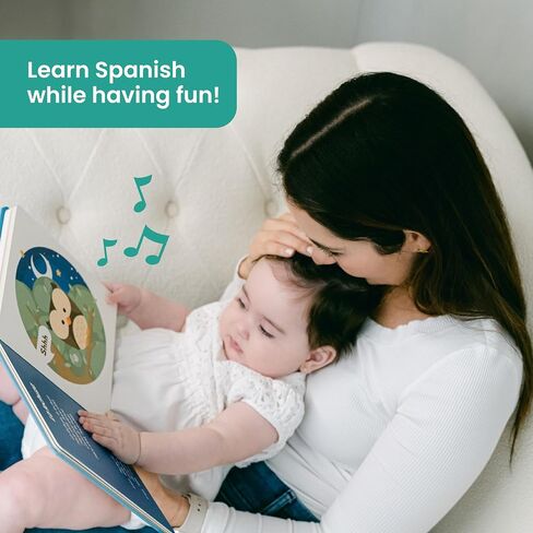 Binibi Estrellita Bilingual Spanish Sound Book for Toddlers 1-3 | Libros en Español para Niños. Spanish lullabies and nursery rhymes, interactive sound buttons, sturdy board book. in Kuwait