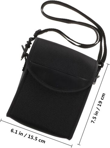 Portable Black Binoculars Bag with 1680d and Sponge Material, Easy to Open and Close Storage Organizer, Stylish Telescope Pouch for Travel and Outdoor Use in Kuwait