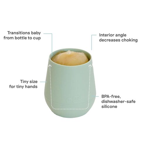 First Foods Bundle 6m+ (Sage) Tiny Bowl + Tiny Spoons + Tiny Cup + Food Cutters Baby Essentials in Kuwait