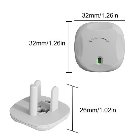 Plug Covers for Electrical Outlets, 40 Pack Plug Covers, Outlet Plug Covers to Prevent Power Shock Safety, for US 3-Prong in Kuwait