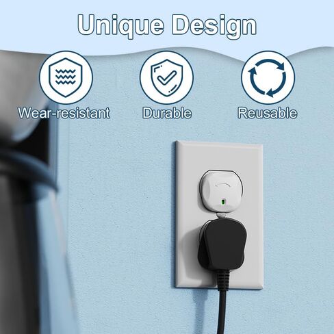Plug Covers for Electrical Outlets, 40 Pack Plug Covers, Outlet Plug Covers to Prevent Power Shock Safety, for US 3-Prong in Kuwait