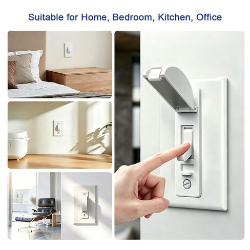 Lenink Light Switch Cover Guard, 10 Pack Wall Switch Guard Childproof Light Switch Protection in Kuwait