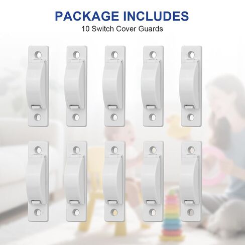 Lenink Light Switch Cover Guard, 10 Pack Wall Switch Guard Childproof Light Switch Protection in Kuwait