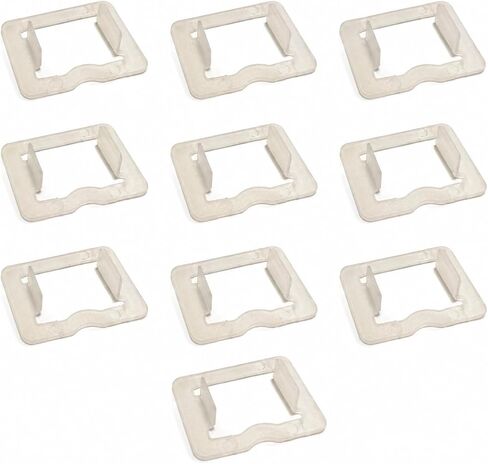 10 Pack Outlet Tightener Inserts for Loose Electrical Outlets, 2 Prong Plastic Plug Stabilizers, Socket Grip Enhancers for Worn Wall Receptacles, Improves Plug Retention, Secure Power Connection. in Kuwait
