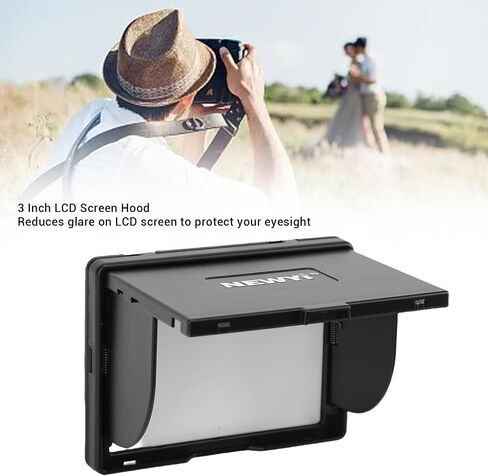 3 Inch Foldable Camera LCD Screen Hood for A7 A7S A7M2 A7R2 A7M3 A9 Cameras Sun Shade Cover for Vision Protecting Outdoor Photography Enthusiasts ABS Material in Kuwait