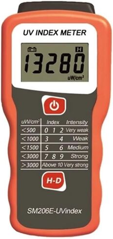 UV Meter, UV Index Meter Portable Digtial Ultraviolet Radiation Blocking Performance Detector Irradiation Intensity of UVA+UVB in Sunlight in Kuwait