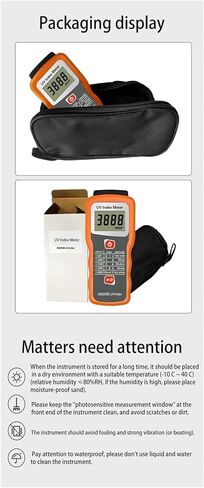 UV Meter, UV Index Meter Portable Digtial Ultraviolet Radiation Blocking Performance Detector Irradiation Intensity of UVA+UVB in Sunlight in Kuwait