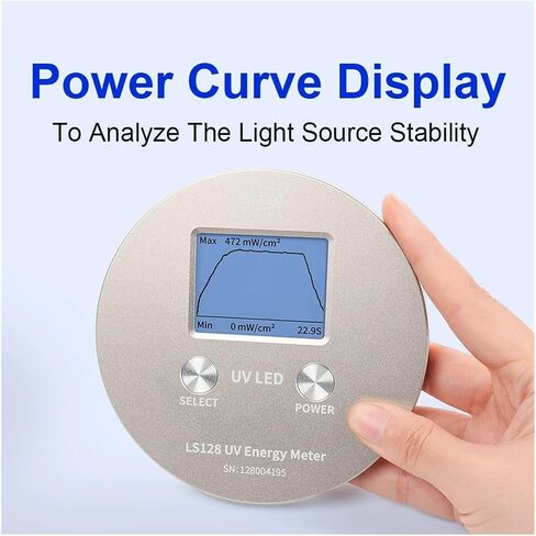 UV Meter, Uv Radiometer UVLED Intensity Measurement Portable Uv Energy Meter Curing Light Radiometer High Accuracy 340nm to 420nm LS128 in Kuwait
