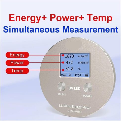 UV Meter, Uv Radiometer UVLED Intensity Measurement Portable Uv Energy Meter Curing Light Radiometer High Accuracy 340nm to 420nm LS128 in Kuwait