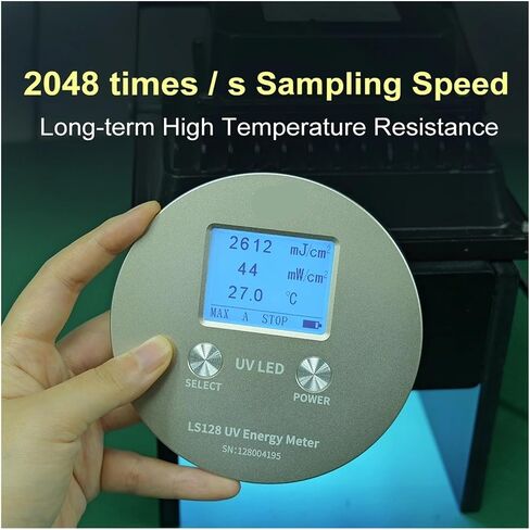 UV Meter, Uv Radiometer UVLED Intensity Measurement Portable Uv Energy Meter Curing Light Radiometer High Accuracy 340nm to 420nm LS128 in Kuwait