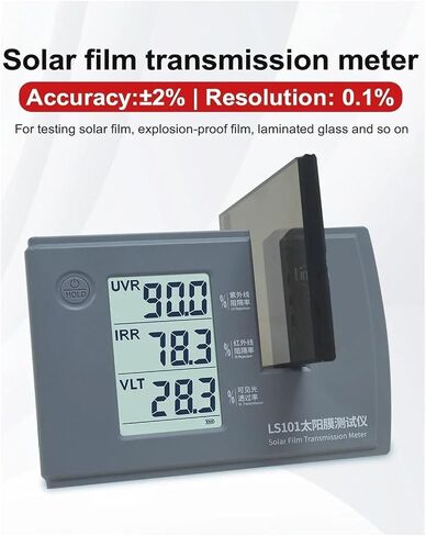 UV Meter, LS101 Window Tint Transmission Meter IR UV Visible Light Transmittance Detection Solar Film Window Tint Tester in Kuwait