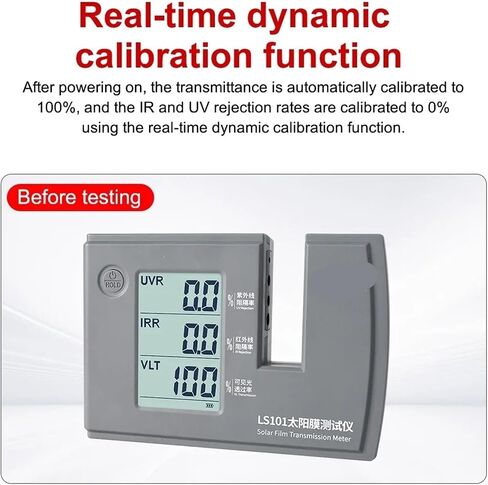 UV Meter, LS101 Window Tint Transmission Meter IR UV Visible Light Transmittance Detection Solar Film Window Tint Tester in Kuwait
