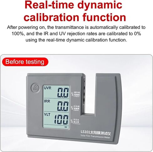 UV Meter, LS101 Window Tint Transmission Meter IR UV Visible Light Transmittance Detection Solar Film Window Tint Tester in Saudi Arabia
