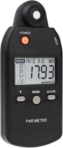 UV Meter, PAR Meter Illuminance Meter PPFD Sensor Full-Spectrum Record Function Indoor Outdoor Plant Light Meter in Kuwait