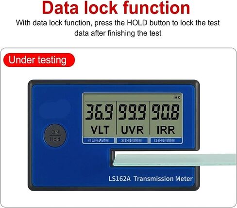 UV Meter, LS162A Window Tint Meter Solar Film Car Transmission Meter Solar Film Meter VLT UV IR Rejection Tester Dropship in Kuwait
