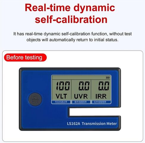 UV Meter, LS162A Window Tint Meter Solar Film Car Transmission Meter Solar Film Meter VLT UV IR Rejection Tester Dropship in Kuwait