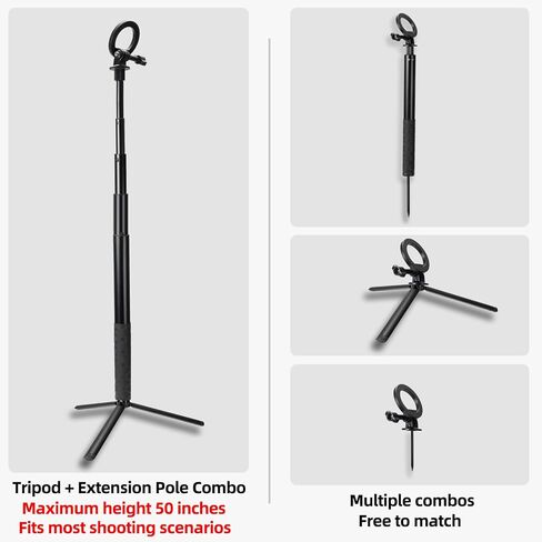 Magnetic Golf Swing Selfie Stick, Adjustable Aluminum Monopod Tripod with Metal Ground Spike, for Golf Training & Video Recording in Kuwait