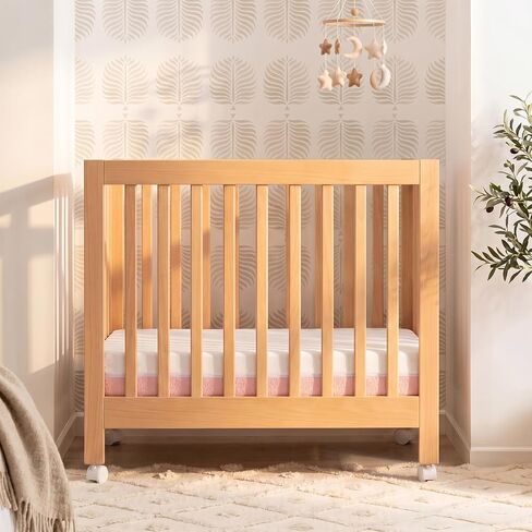 Mini Crib Mattress, 2-Stage Firmness 38x24x4 Inch for Mini & Portable Cribs | Breathable Dual-Sided Firm Support for Infants, Gel Memory Foam Soft for Toddlers, Non-Toxic, with Machine-Washable Cover in Kuwait