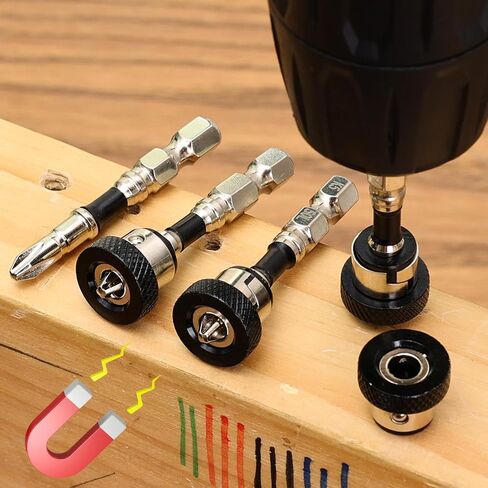 3pcs Magnetic Hex Shank Positioning Screwdriver Drill Bits for Plasterboard Locating Drywall Screw Drilling Bit,5 * 1.5cm in Kuwait