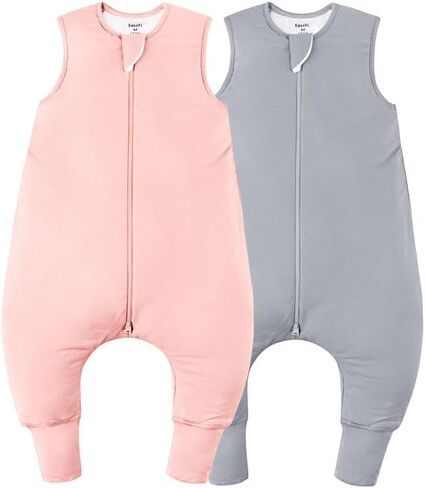 Rayon Made From Bamboo Sleep Sack Soft Toddler Sleep Sack with Feet 2-Way Zipper Unisex Baby Sleeping Bag with Legs in Kuwait