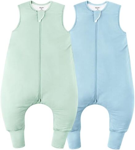 Rayon Made From Bamboo Sleep Sack Soft Toddler Sleep Sack with Feet 2-Way Zipper Unisex Baby Sleeping Bag with Legs in Kuwait