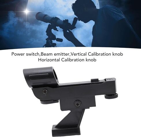 Diyeeni Red Dot Finderscope Star Pointer Viewfinder for Astronomical Telescopes with Brightness Adjustment and Precise Knobs Fits 80EQ SE SLT PS Series in Kuwait