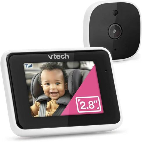 VTech Backseat Baby Car Camera, 2.8" LCD Vent Mount Viewer – Car Powered, No Batteries, Rear Facing Seat Camera, Head-to-Toe View, Wireless, Easy Install | V-Go Kit in Kuwait