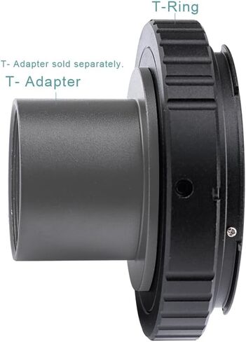 M42 T-Ring for Canon DSLR Cameras, Aluminum Telescope Adapter | M42 T-Ring Adapter; Canon DSLR Fit; Telescope Imaging Support in Kuwait