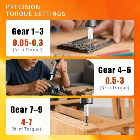 Professional Electric Screwdriver Set with Magnetic Wristband-Multi-Size Mini Precision Magnetic Bits, Quick Screw Removal, Repair Tool Kit for Phone, Camera, Watch, Glasses & Electronics (grey) in Kuwait
