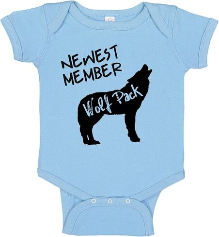 Newest Member of The Wolfpack Cute Baby One Piece Cotton Suit Romper Creeper in Kuwait