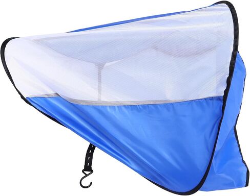 Car Sunshade for Passenger Sun Visor with Blue Polyester and Steel Wire Material, Sun Protection and Air Conditioning Shield, Suitable for Front Passenger Seat Use in Seasons in Kuwait