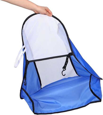Car Sunshade for Passenger Sun Visor with Blue Polyester and Steel Wire Material, Sun Protection and Air Conditioning Shield, Suitable for Front Passenger Seat Use in Seasons in Kuwait