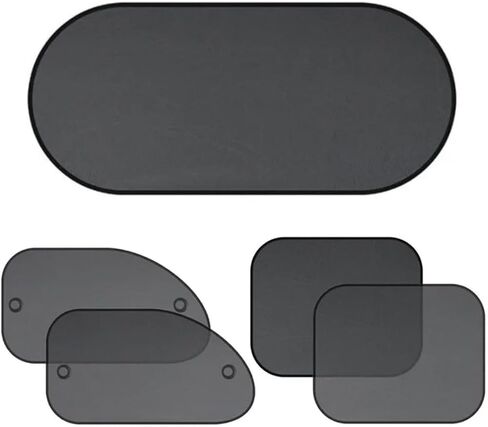 Auto Window Sun Shade for Mercedes-Benz GLE (7seats) 2020-2026, Breathable Mesh Sunscreen with Strong Suction Cups UV Protection Heat Privacy Cover,5pcs Mixed Set B in Kuwait