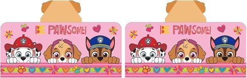 Franco Paw Patrol Pink Bath/Pool/Beach Soft Cotton Terry Hooded Towel Wrap,24" x 50",Kids,(Pack of 2) in Kuwait