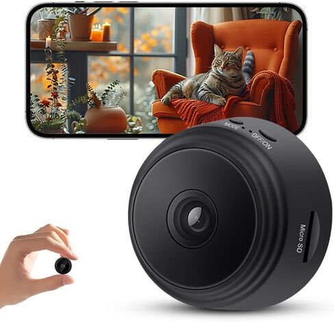 Hidden Camera - Spy Cameras - Nanny Cam - WiFi Wireless Cam - 1080P HD Small Camera with Motion Detection and Night Vision，Security Cameras for Home/Office/Baby Monitoring-A9 in Kuwait