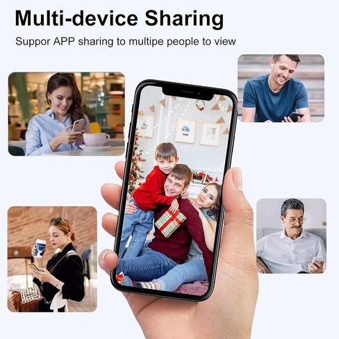 Hidden Camera - Spy Cameras - Nanny Cam - WiFi Wireless Cam - 1080P HD Small Camera with Motion Detection and Night Vision，Security Cameras for Home/Office/Baby Monitoring-A9 in Kuwait