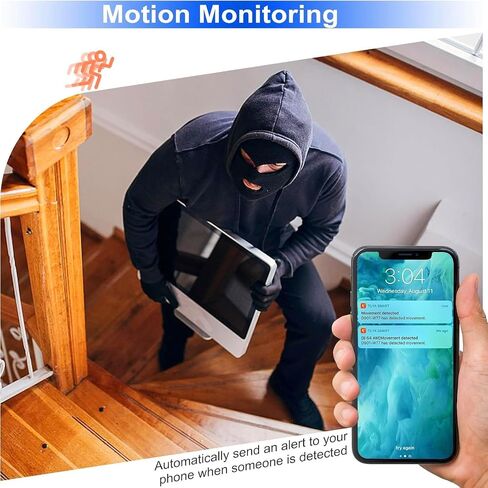 TANGMI Hidden Camera Smoke Detector Indoor Cam Wireless WiFi Camera HD 1080P Video Small Cam with Night Vision and Motion Detection for Home in Kuwait