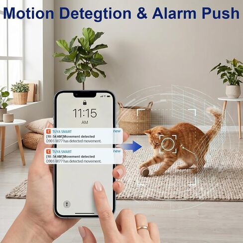 Hidden Spy Smoke Detector Camera, Indoor Wireless Nanny Cam | Hd 1080p, Motion Detection, Loop Recording, Wifi Connectionl, Night vision function, Visible Ceiling Mount For Home/Office in Kuwait
