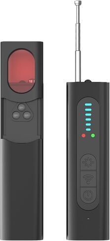 Hidden Camera Detector, Anti-Spy Camera Finder, RF WiFi Signal Scanner, GPS Tracker Bug Listening Device Detector, Portable Multi-Mode Privacy Protector for Hotel Travel Office Car Bathroom, Black in Kuwait