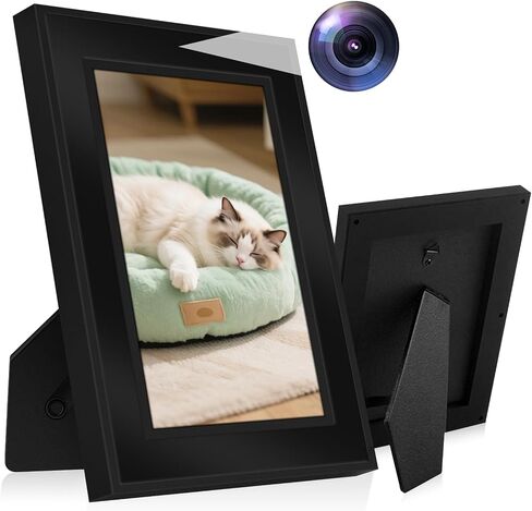 Hidden Spy Security Camera Picture Frame, Mini Wireless NannyCam | 1080p Small Camera, Motion Detection, Microsd Loop Recording, Indoor Video Surveillance Cameras For Home/Pet/Office, No Wifi in Kuwait