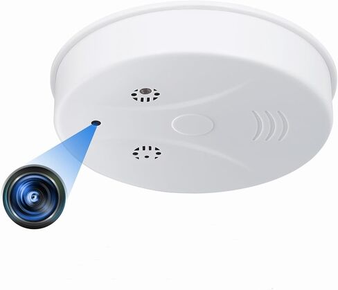 Security Hidden Camera Smoke Detector Spy WiFi Camera HD 1080P Small Cameras with Motion Detection and Night Vision, Wireless Indoor Cam for Home in Kuwait