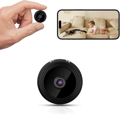Mini Hidden Hidden Cameras, WiFi Wireless Small Camera, Home Security Cameras for Pet, Baby with Motion Detection, Night Vision, App Control A99 in Kuwait