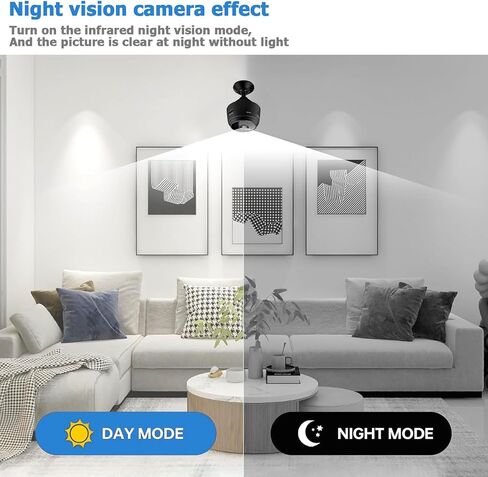 Mini Hidden Hidden Cameras, WiFi Wireless Small Camera, Home Security Cameras for Pet, Baby with Motion Detection, Night Vision, App Control A99 in Kuwait