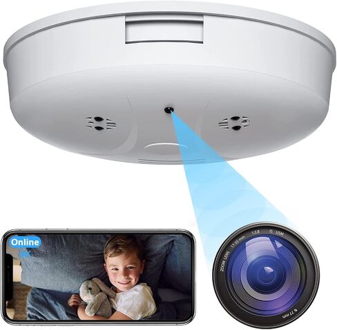 1080P WiFi Home Monitoring Camera, Privacy-Protected Indoor Security Cam with Motion Detection, No Smoke Detection & No Audio Recording in Kuwait