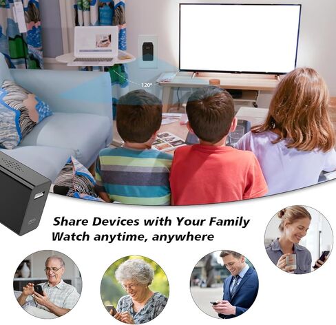 Dual USB Charger Hidden Camera, Full HD 1080P WiFi Spy Security Camera, Mini Wireless Nanny Cam, Motion Detection with App Live Feed for Home, Window, Indoor in Kuwait