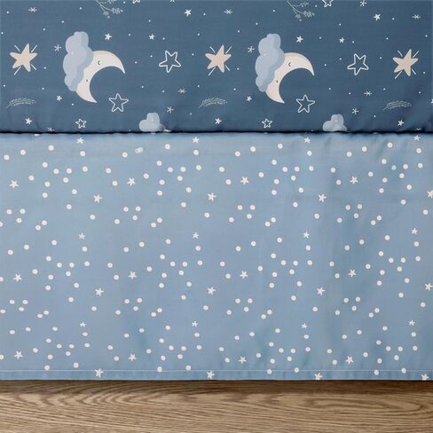 The Peanutshell 3 Piece Celestial Serenity Baby Crib Bedding Set Boy Nursery Decor Boy Crib Comforter Set, Boho Neutral Quilt and Accessories, Gender Neutral in Kuwait