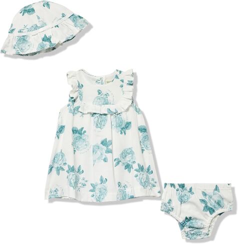 Ted Baker Baby Girls' 2 Pc Woven Linen Dress and Hat Set in Kuwait