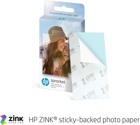 HP Sprocket Portable Photo Printer (2nd Edition) Â Instantly Print 2x3 Sticky-Backed Photos from Your Phone Â [Noir] [1AS86A] (Renewed) in Kuwait