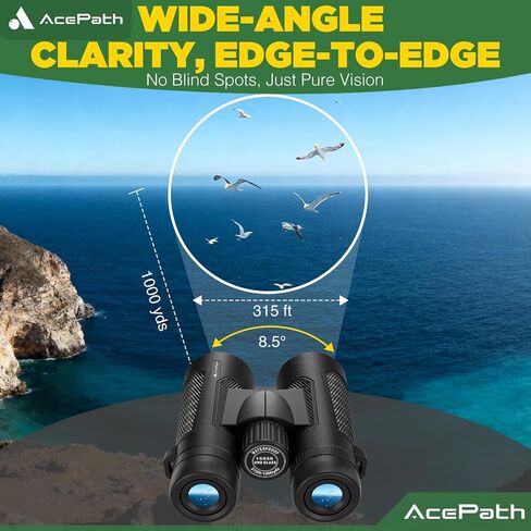 15x56 Binoculars for Adults High Powered - Large View Binoculars with Clear Low Light Vision - Waterproof Binocular for Camping Hunting Cruise Travel Bird Watching in Kuwait